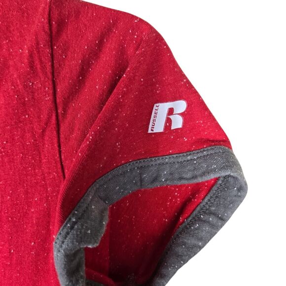 Russell University of Arizona Sz M T-Shirt Wildcats Red Speckled Short Sleeve - Picture 3 of 4